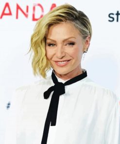 Actress Portia De Rossi paint by number