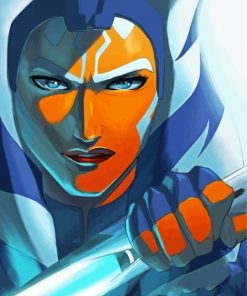 Ahsoka Tano Star Wars paint by number