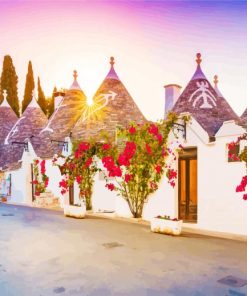 Alberobello Town paint by number