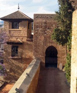 Alcazaba Malaga Spain paint by numbers