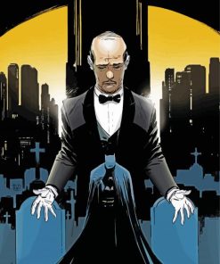 Alfred Pennyworth And Batman paint by number