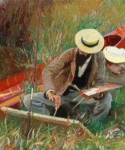 An Out Of Doors Study By Sargent paint by number