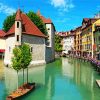 Annecy City France paint by number