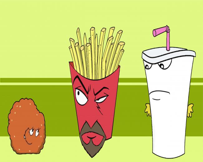 Aqua Teen Cartoon Character paint by number