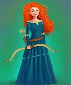 Archer Merida Princess paint by numbers