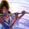 Asian Flute Player Animation paint by numbers