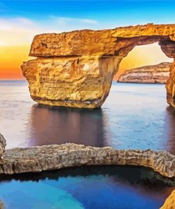 Azure Window Gozo Seascape paint by numbers