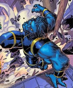 Beast X Men Marvel paint by numbers