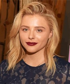 Beautiful Chloe Grace Moretz paint by numbers