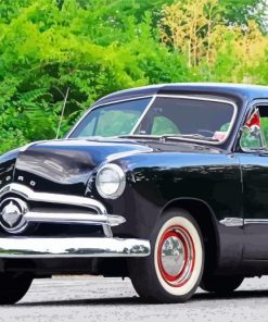 Black 1949 Ford paint by numbers