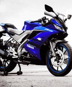 Blue Yamaha R15 V3 paint by number