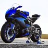 Blue Yamaha YZF R7 paint by number