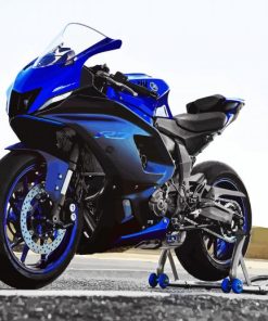 Blue Yamaha YZF R7 paint by number