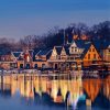 Boathouse Row paint by numbers