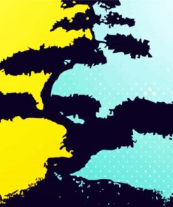 Bonsai Pop Art paint by numbers