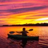 Canoeing At Sunset paint by numbers