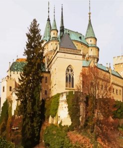 Castle Of Spirits Bojnice Castle Slovakia paint by number