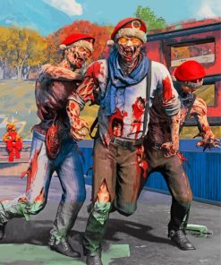 Christmas Zombies paint by number