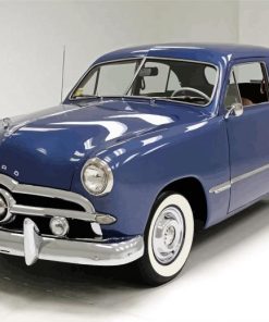 Classic 1949 Ford Tudor paint by numbers