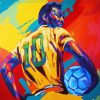 Colorful Pele paint by number