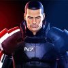 Commander Shepard paint by number