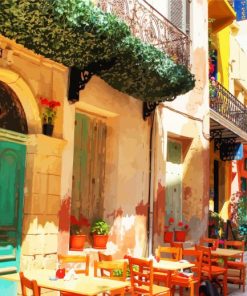 Crete Chania Streets paint by numbers