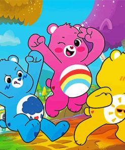 Cute Carebears paint by numbers