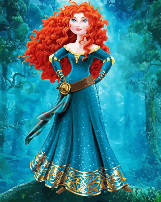 Disney Merida paint by numbers