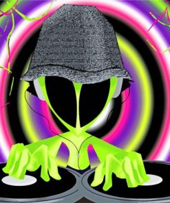 Dj Alien paint by number