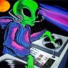 Dj Mixer Alien paint by number