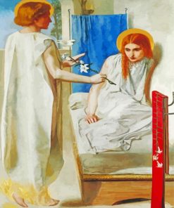 Ecce Ancilla Domini By Rossetti paint by number