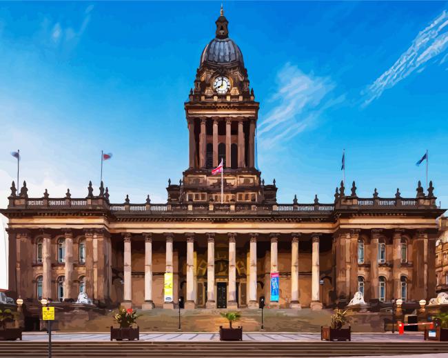 England Leeds Town Hall Tours paint by numbers