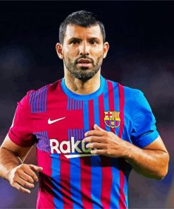 FCB Sergio Aguero paint by number