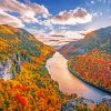 Fall In Adirondack Mountains paint by number