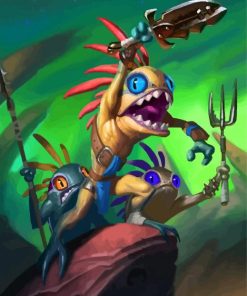 Fantasy Murloc Anime paint by numbers