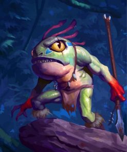 Fantasy Murloc Animation paint by numbers