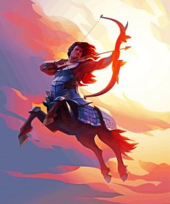 Fantasy Sagittarius paint by number