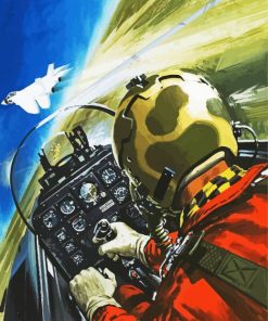 Fighter Pilot Art paint by numbers