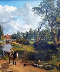 Flatford Mill By John Constable paint by numbers