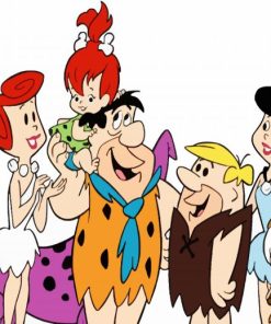 Flintstones Cartoon Characters paint by numbers