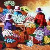 Flowers Market paint by numbers