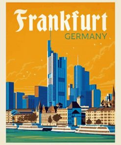 Frankfurt City Poster paint by numbers