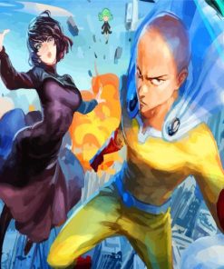 Fubuki And Saitama paint by numbers