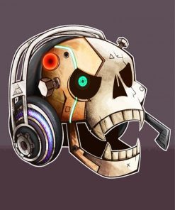 Gamer Skull paint by numbers