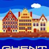 Ghent Poster paint by numbers