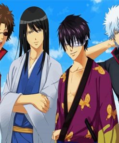 Gintama Anime Manga paint by numbers