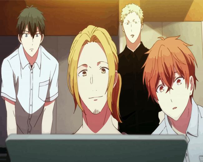 Given Anime Characters paint by numbers