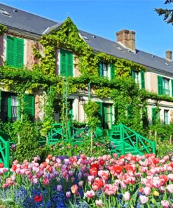 Giverny Monet House paint by number