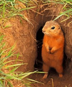 Gopher Animal paint by numbers