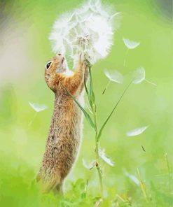 Gopher Playing With Blowball paint by numbers